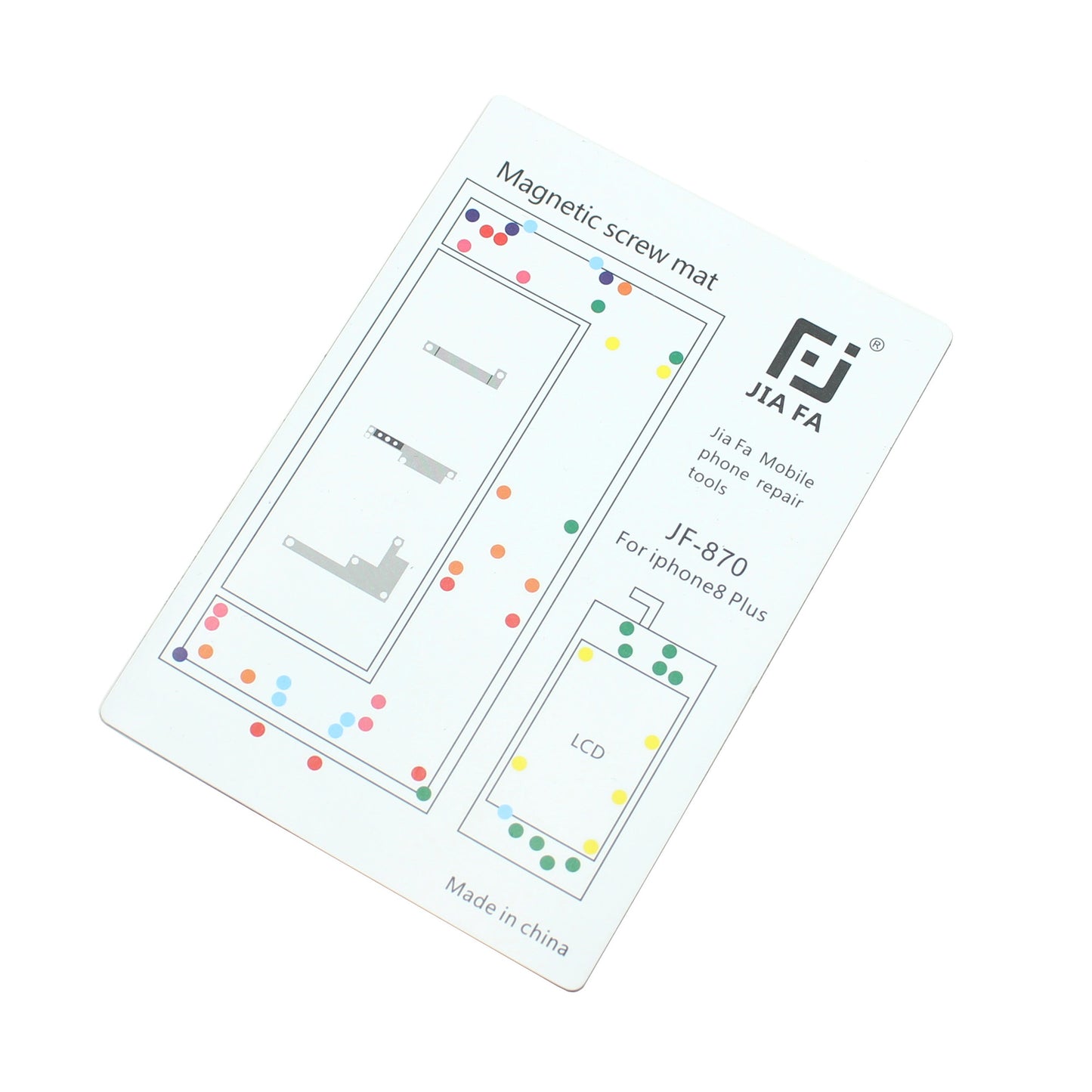 JF-870 Magnetic Screw Pad Mobile Phone Repair Tool for iPhone 8 Plus