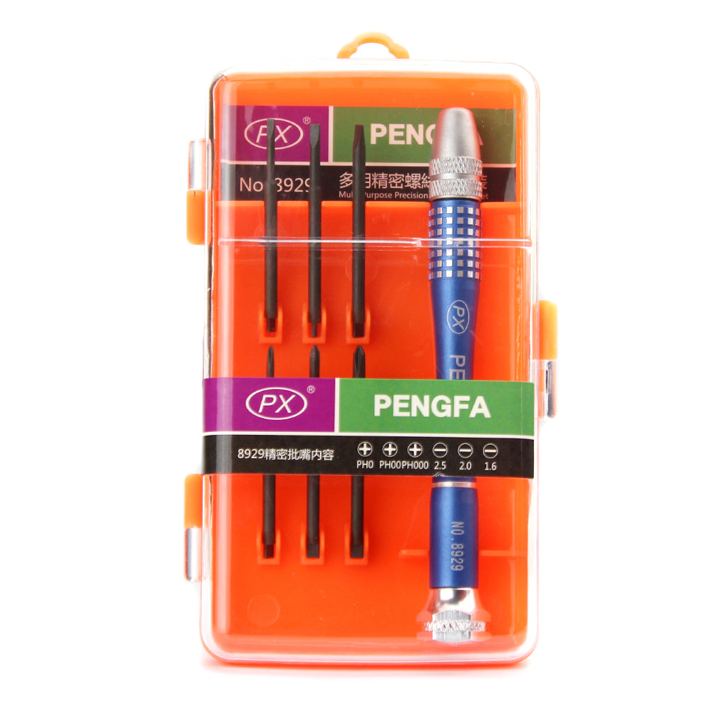 PX-8929 7-in-1 Multi-purpose Precision Screwdriver Set Tool for Clock Watch Glasses
