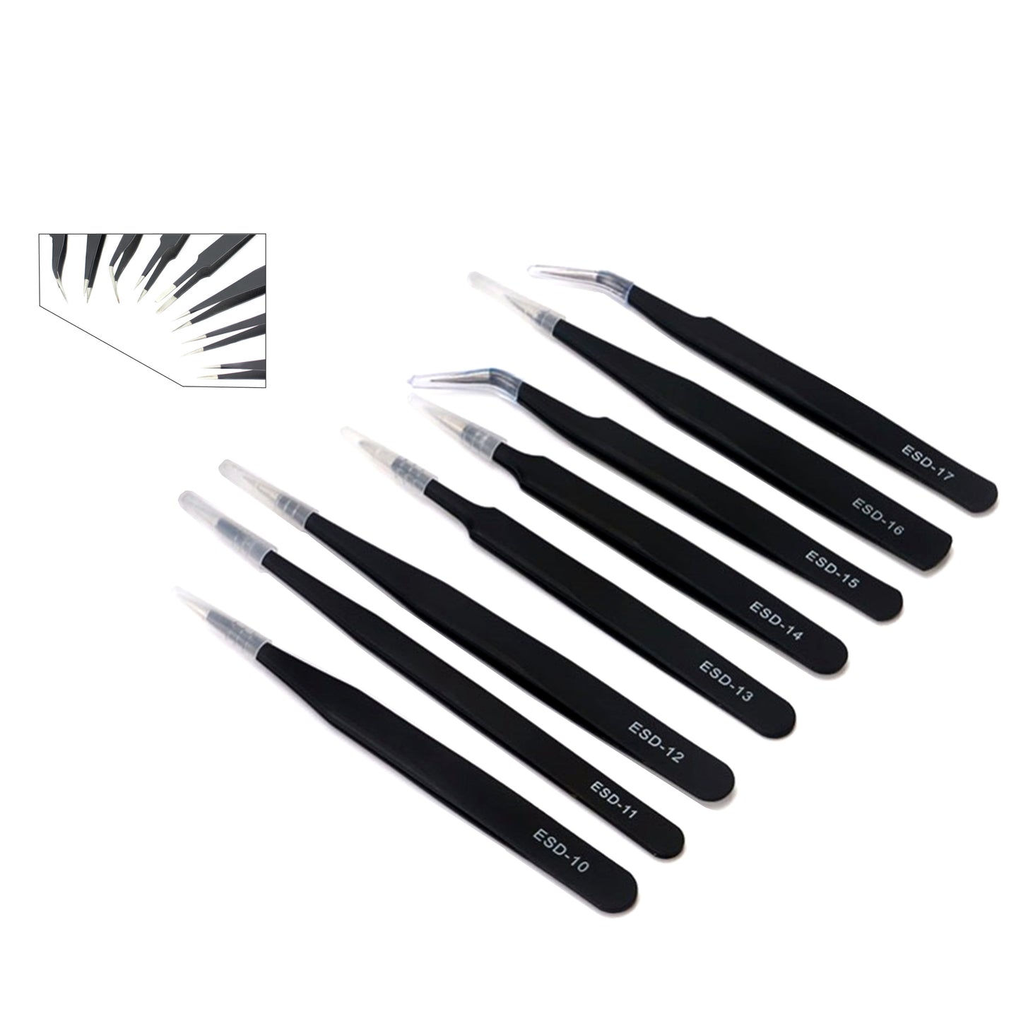 JF-8169 17 in 1 Mobile Phone Opening Pry Tool Tweezers Crowbars Repair Kit