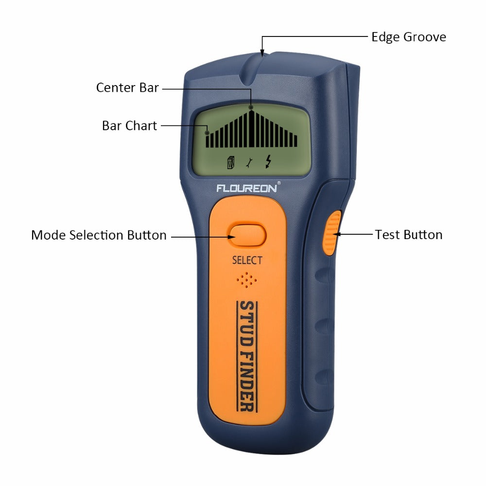 TS79 Handheld 3 in 1 Stud Finder Wire Metal Wood Detector Wall Scanner with LCD Display
