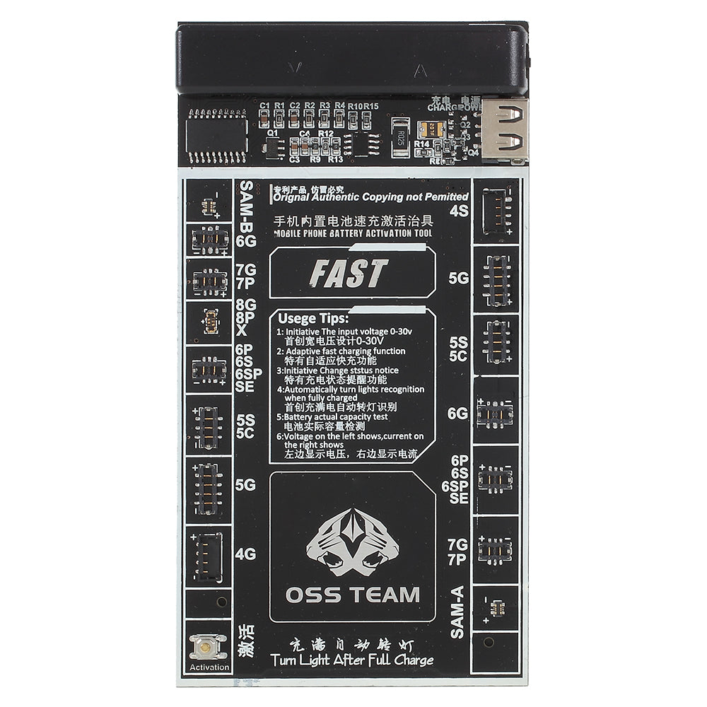 W218 Professional Battery Fast Charger Activated Board Circuit Tester Plate Tool
