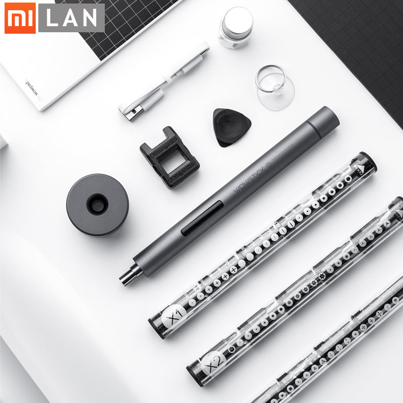 WOWSTICK 1F+ 64 in 1 Electric Screwdriver with 56 Bits Rechargeable Lithium Alloy Body 3 LED Lights