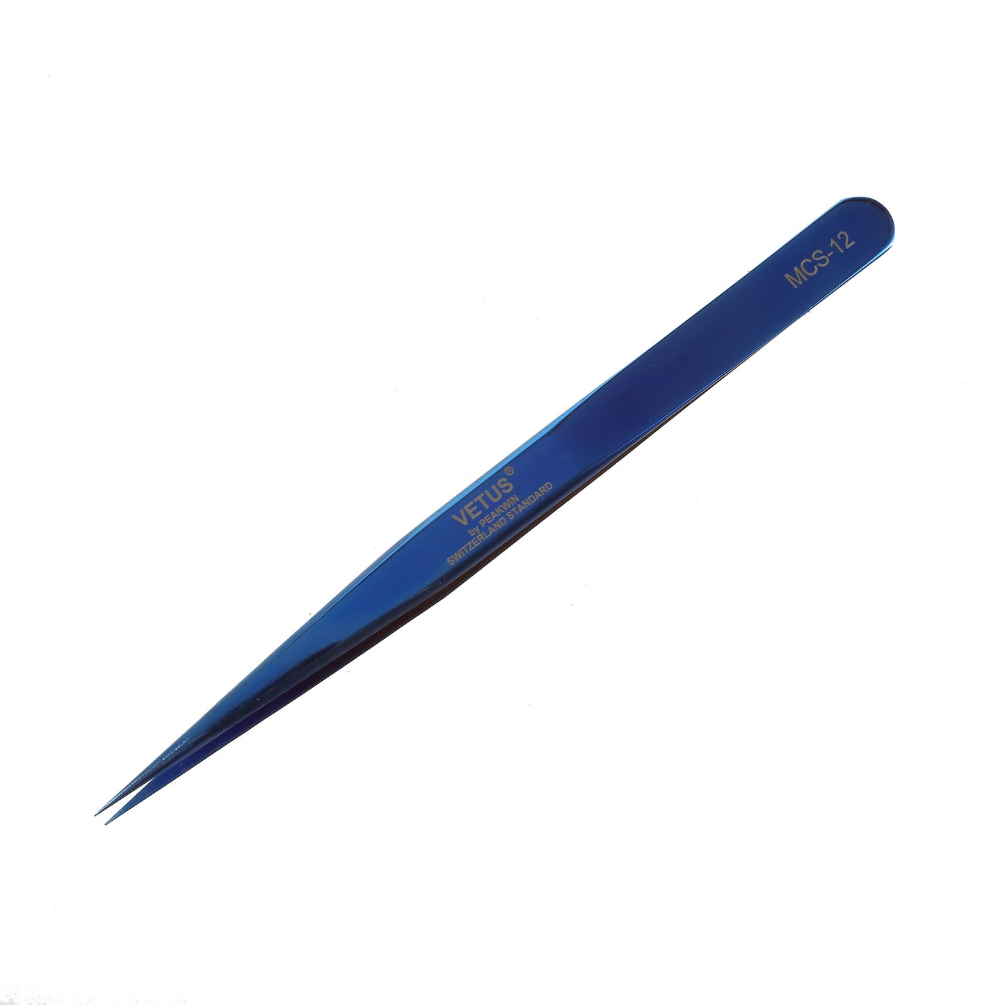 Straight Tip - VETUS MCS-12 High Precision Stainless Steel Professional Tweezers