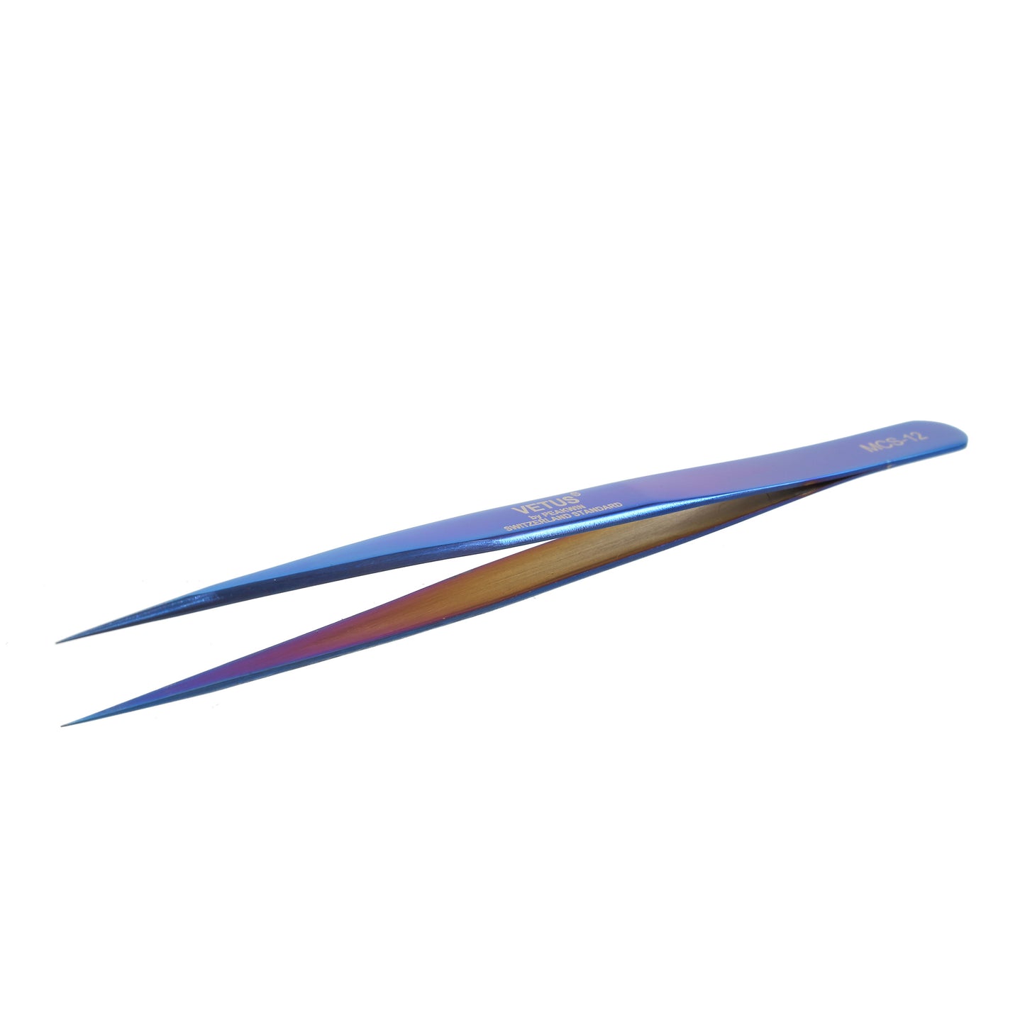 Straight Tip - VETUS MCS-12 High Precision Stainless Steel Professional Tweezers