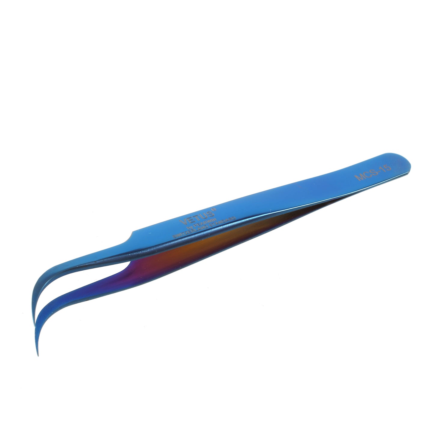 Curved Tip - VETUS MCS-15 High Precision Stainless Steel Professional Tweezers