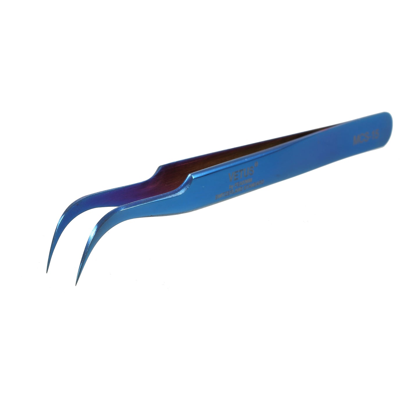 Curved Tip - VETUS MCS-15 High Precision Stainless Steel Professional Tweezers