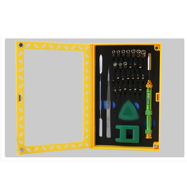 Uniqkart BST-8929 Multi-function Screwdriver Set High Precision Screwdriver Kit with Tweezers Magnetizer Spudger