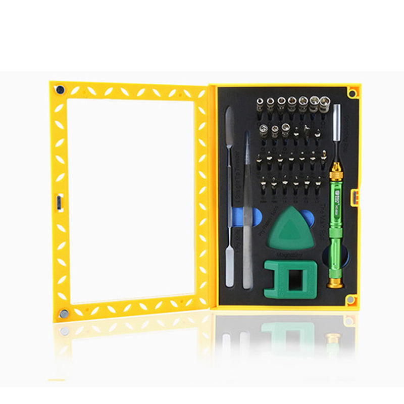Uniqkart BST-8929 Multi-function Screwdriver Set High Precision Screwdriver Kit with Tweezers Magnetizer Spudger