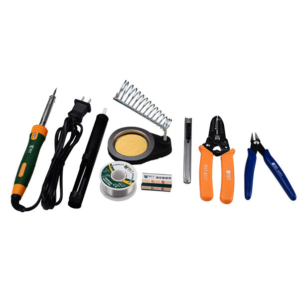 Uniqkart BST-113 16Pcs Household Multi-functional Tools Kit Repair Solder Multimeter