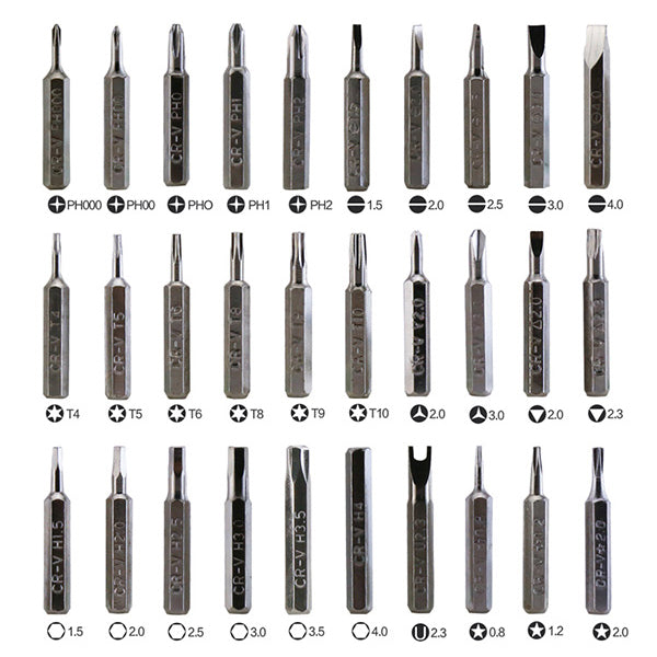 Uniqkart BST-116 48 in 1 Multi-purpose Phone Tablet Repair Tool Set with Tweezers Magnetizer Spudger etc