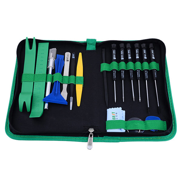 Uniqkart BST-112 22Pcs Cell Phone Repair Kit Opening Pry Tool Set