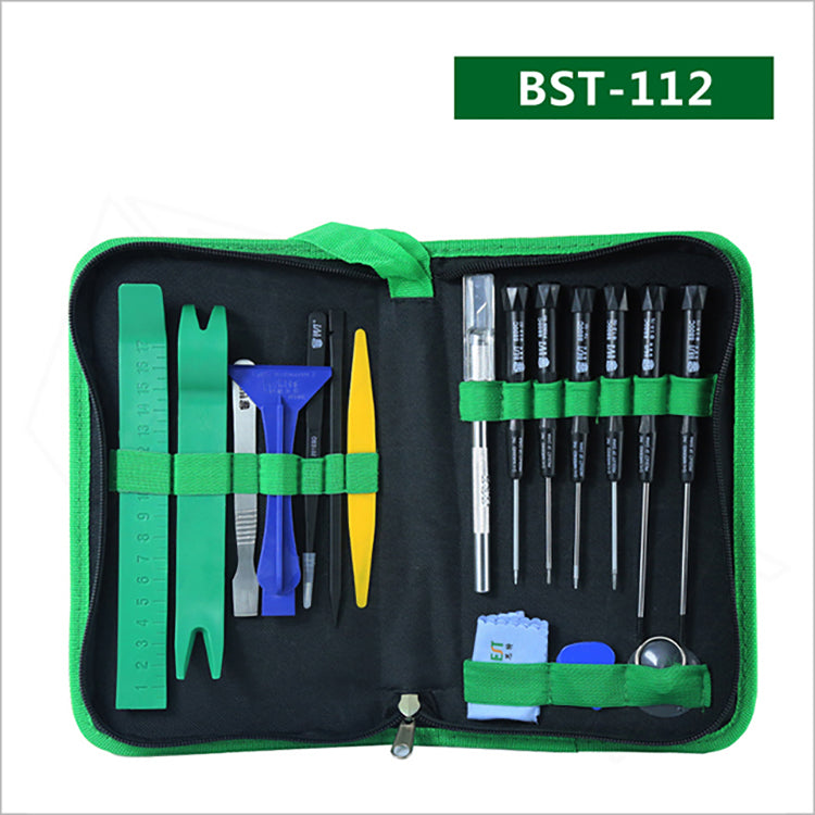 Uniqkart BST-112 22Pcs Cell Phone Repair Kit Opening Pry Tool Set