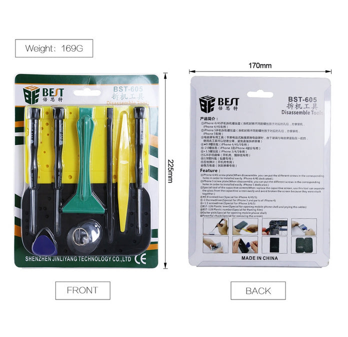 Best BST-605 10 in 1 Screwdriver Disassemble Tools Set