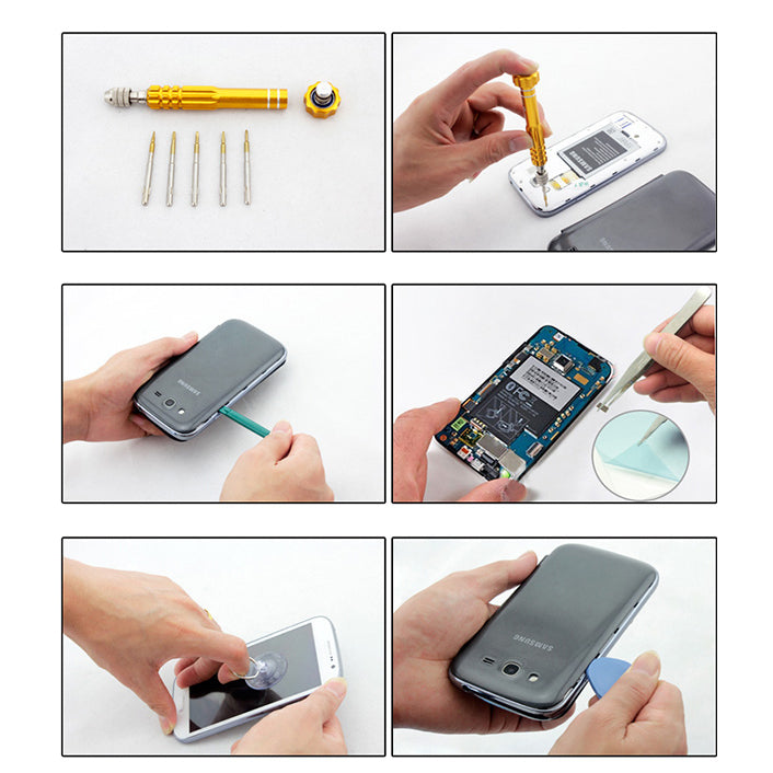 Uniqkart BST-600 10-in-1 Screwdriver Disassemble Tool Set for Mobile Phone