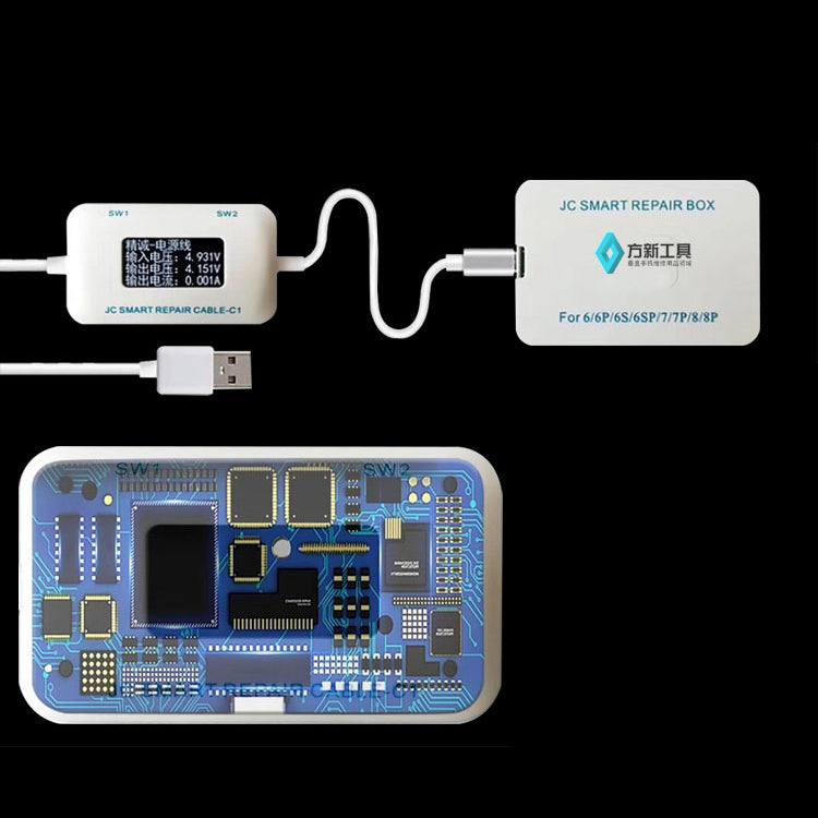 JC Smart Repair Cable-C1 Battery Charging Activation Board Power Supply Line for iPhone 8 Plus / 8 / 7 Plus / 7 / 6S Plus / 6S / 6 Plus / 6