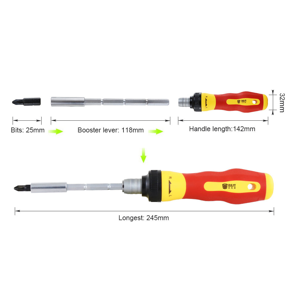 Uniqkart BST-2028B 62-in-1 Screwdriver Set Precise Screwdriver Tool Set