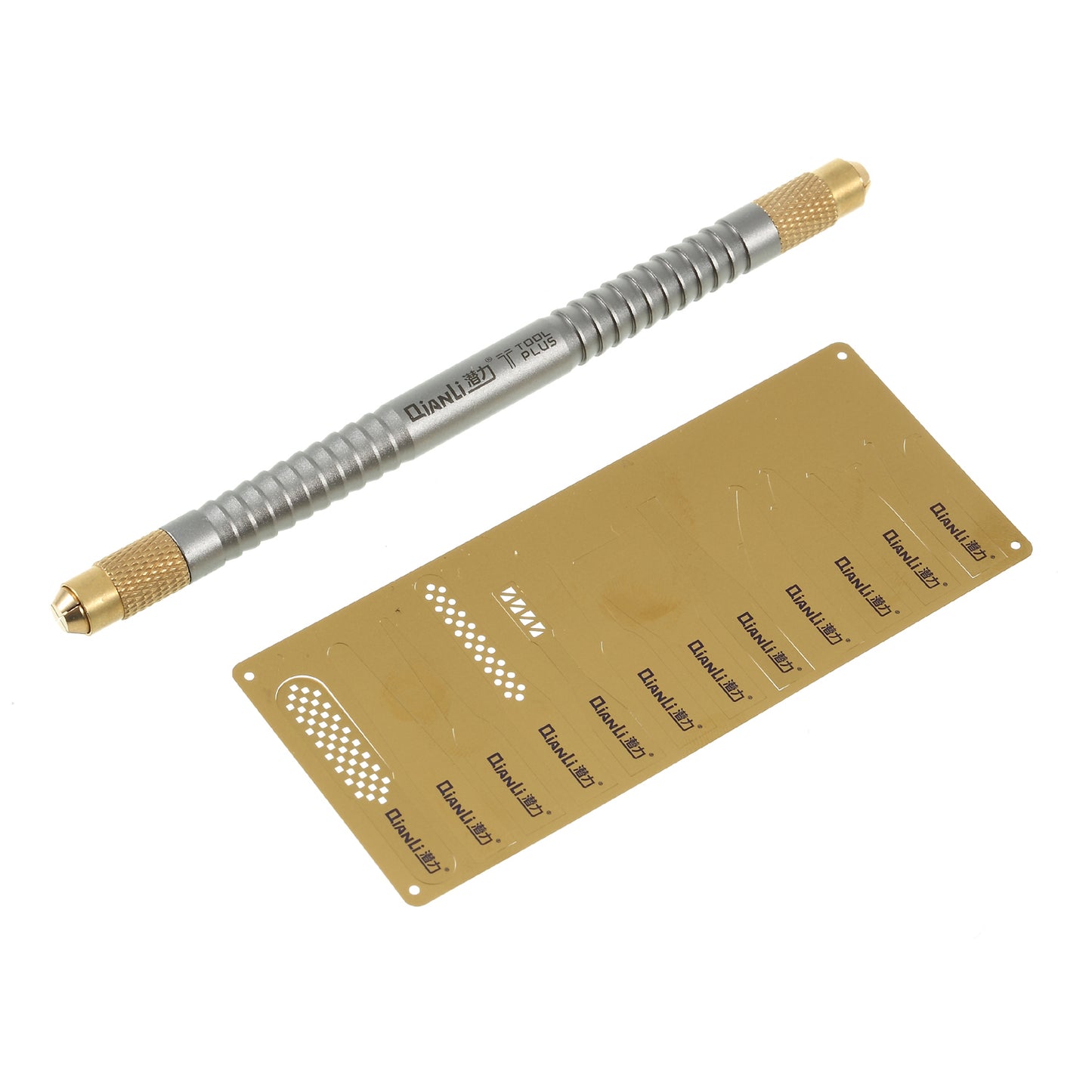 QIANLI 009 Multifunctional Dual-end Metal Bar + 12 Ultra Slim Pry Heads