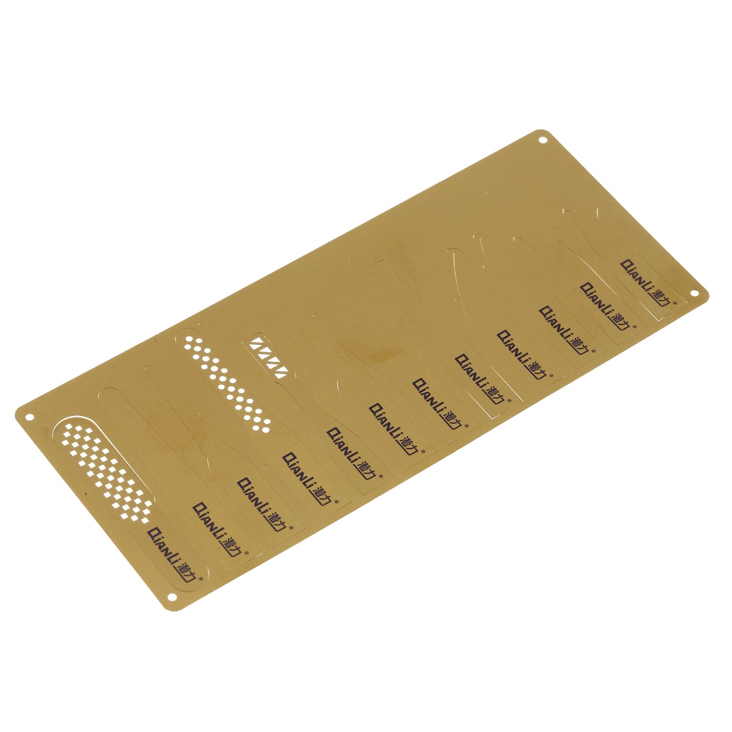 QIANLI 009 Multifunctional Dual-end Metal Bar + 12 Ultra Slim Pry Heads