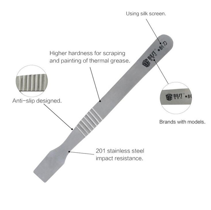 Uniqkart 201 Stainless Steel Scraper Soldering Assist Tool