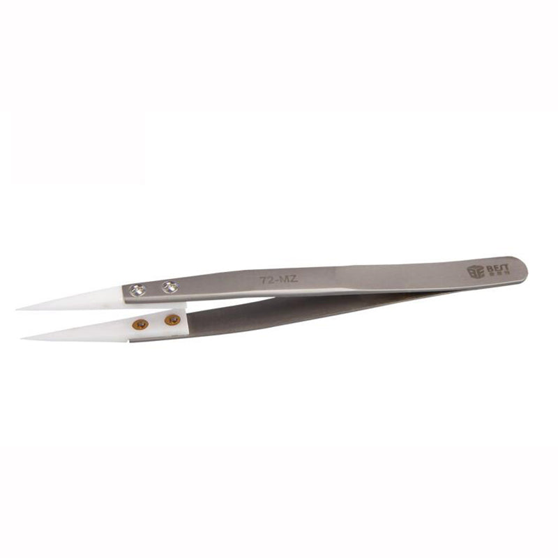 Uniqkart Uniqkart-72-MZ Precision Ceramic Tweezers 302 Stainless steel High Temperature Resistant Tweezers