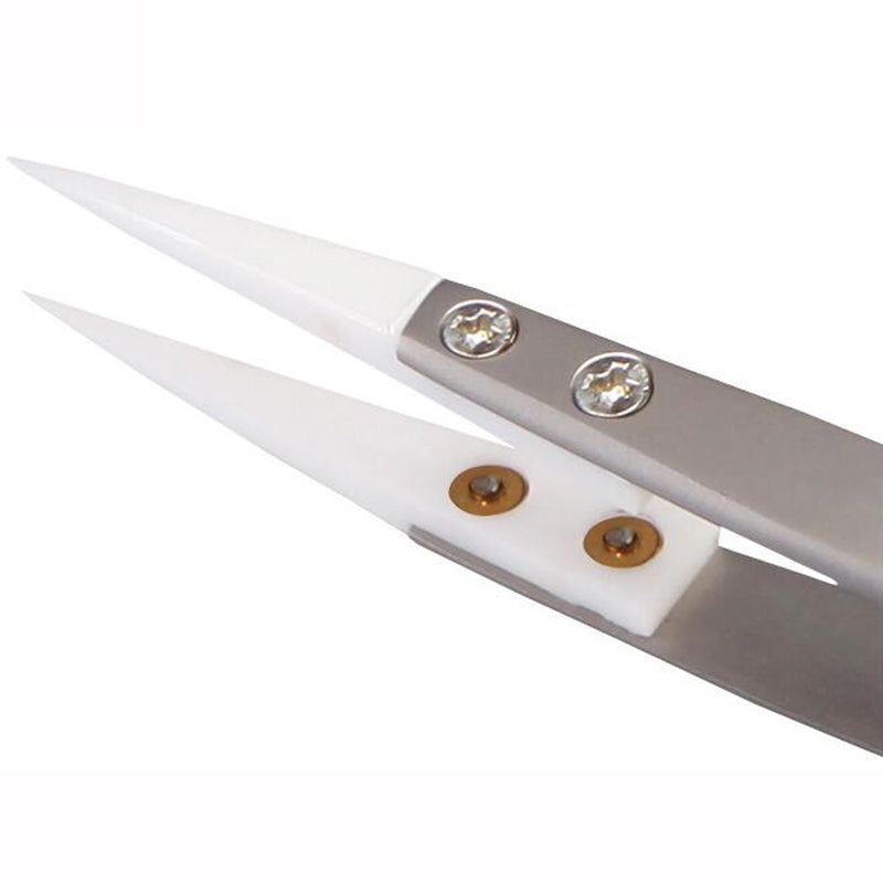 Uniqkart Uniqkart-72-MZ Precision Ceramic Tweezers 302 Stainless steel High Temperature Resistant Tweezers