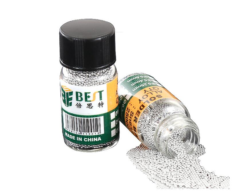 1 Bottle Tin BGA Reballing Soldering Balls for BGA Rework Repair Tools - Diameter: 0.2mm