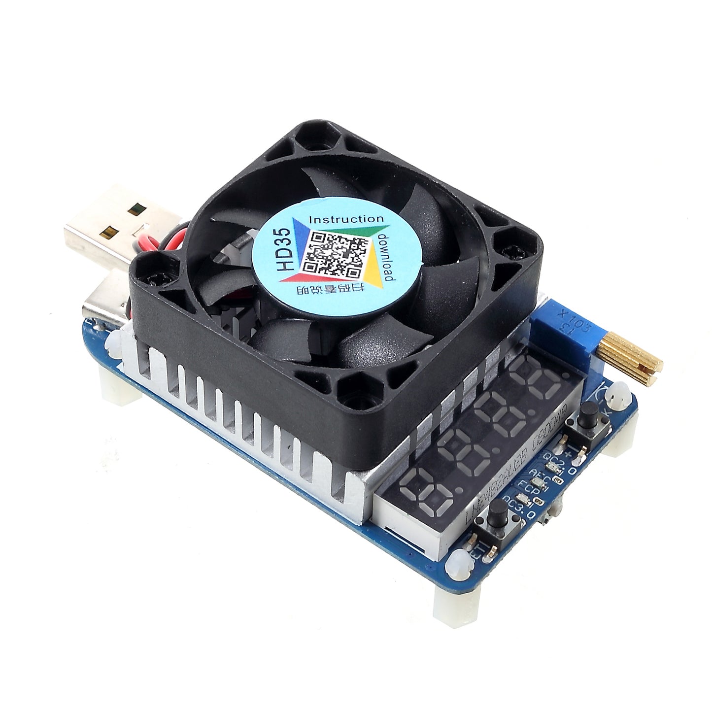 HD35 35W Electronic USB Load Constant Current Battery Capacity Tester