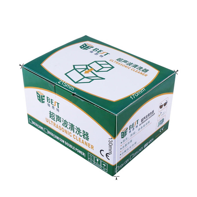 Best 9050 30W 0.5L LCD Display Ultrasonic Cleaner - 220V / EU Plug