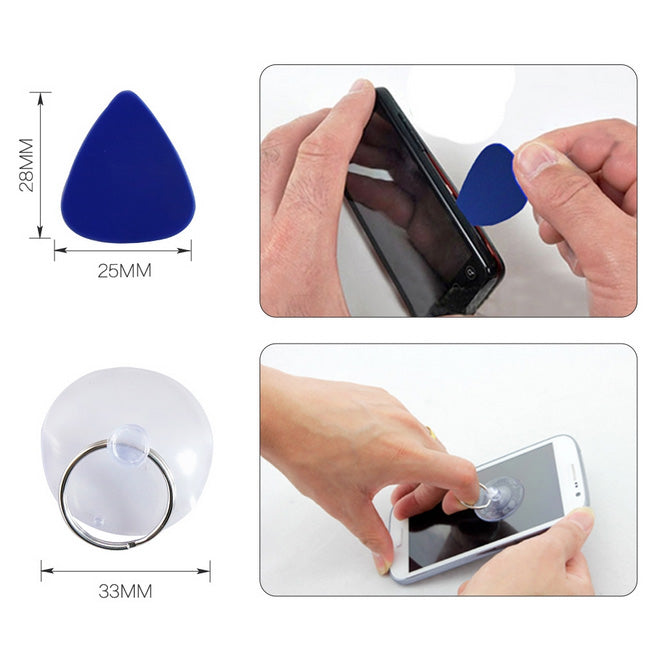 Uniqkart BST-588 7 in 1 Mobile Phone Repair Tools Kit Spudger Pry Opening Tool Screwdriver Set