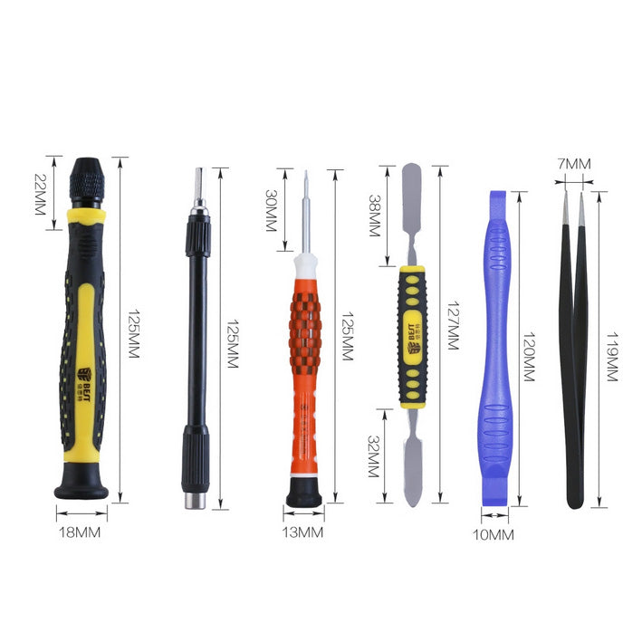 Uniqkart BST-8923 21Pcs Cell Phone Repair Kit Screwdriver Opening Pry Tool Set