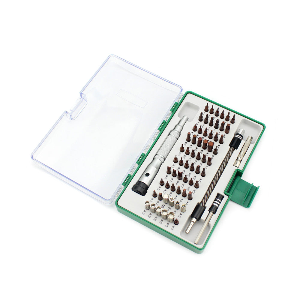 TG6400 64-in-1 Multi-function Precision Screwdriver Bit Set Hand Tool - Green