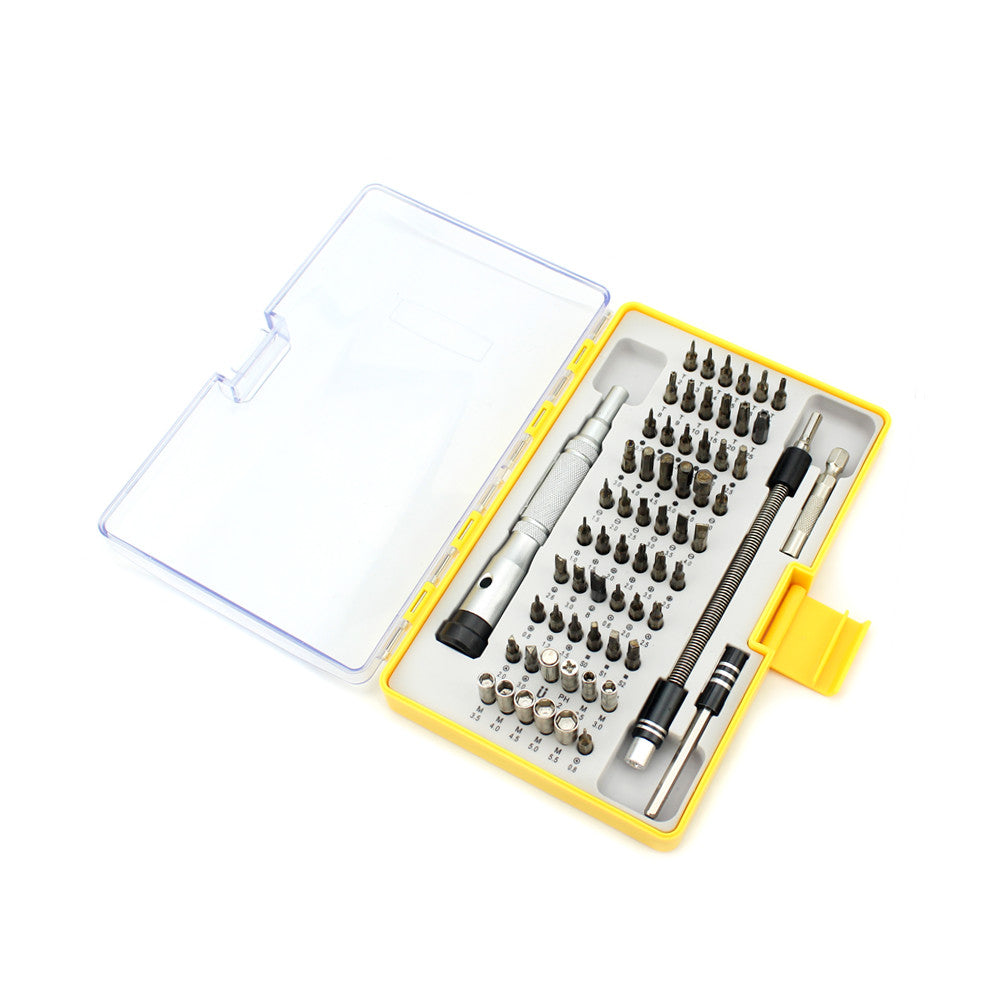 TG6400 64-in-1 Precision Screwdriver Bit Set Opening Tools Hand Tool - Yellow