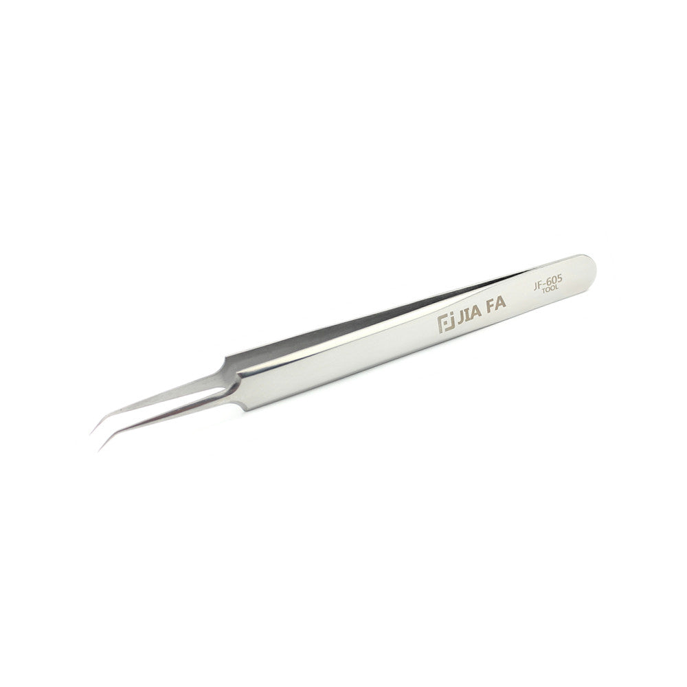 JF-605 Multi-purpose Curved Tip Stainless Steel Tweezer