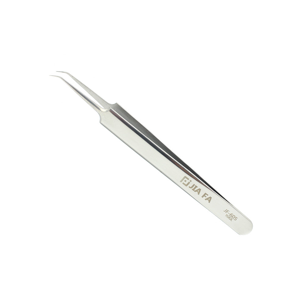 JF-605 Multi-purpose Curved Tip Stainless Steel Tweezer