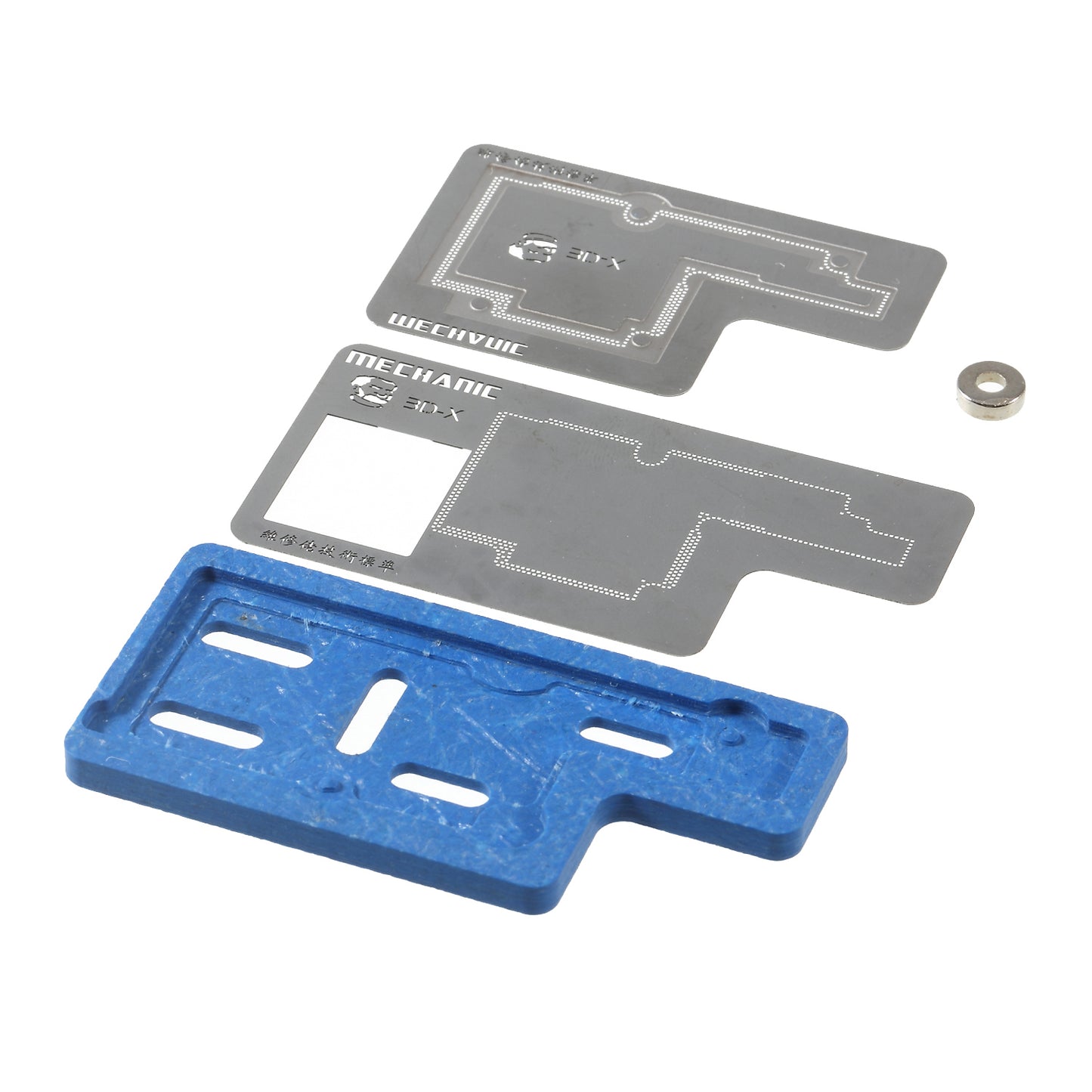 Mechanic 3D Groove BGA Reballing Stencil Postitioning Slot Plate Tin Fixture for iPhone X