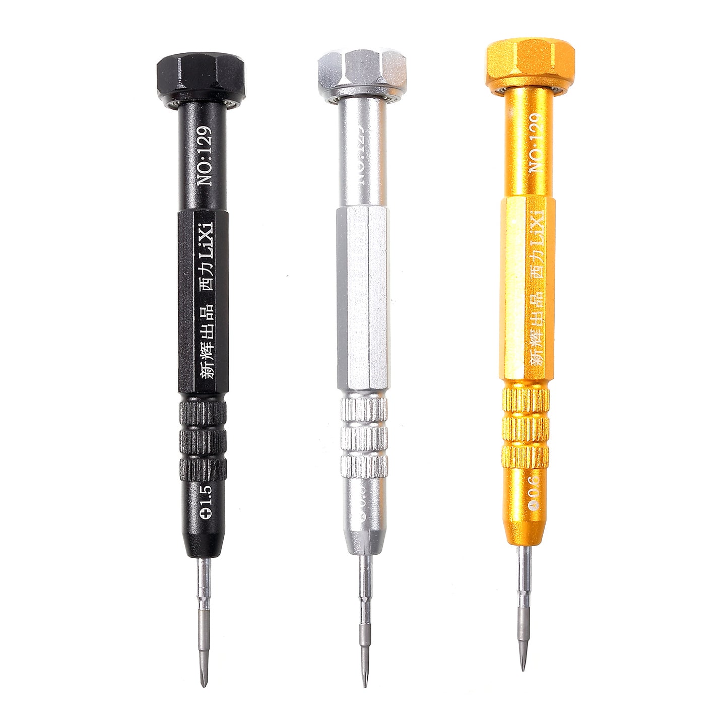 3Pcs/Set Precision Magnetic Screwdriver Set Repair Tools Kit (Tri-wing 0.6, Star 0.8, Phillips 1.5)