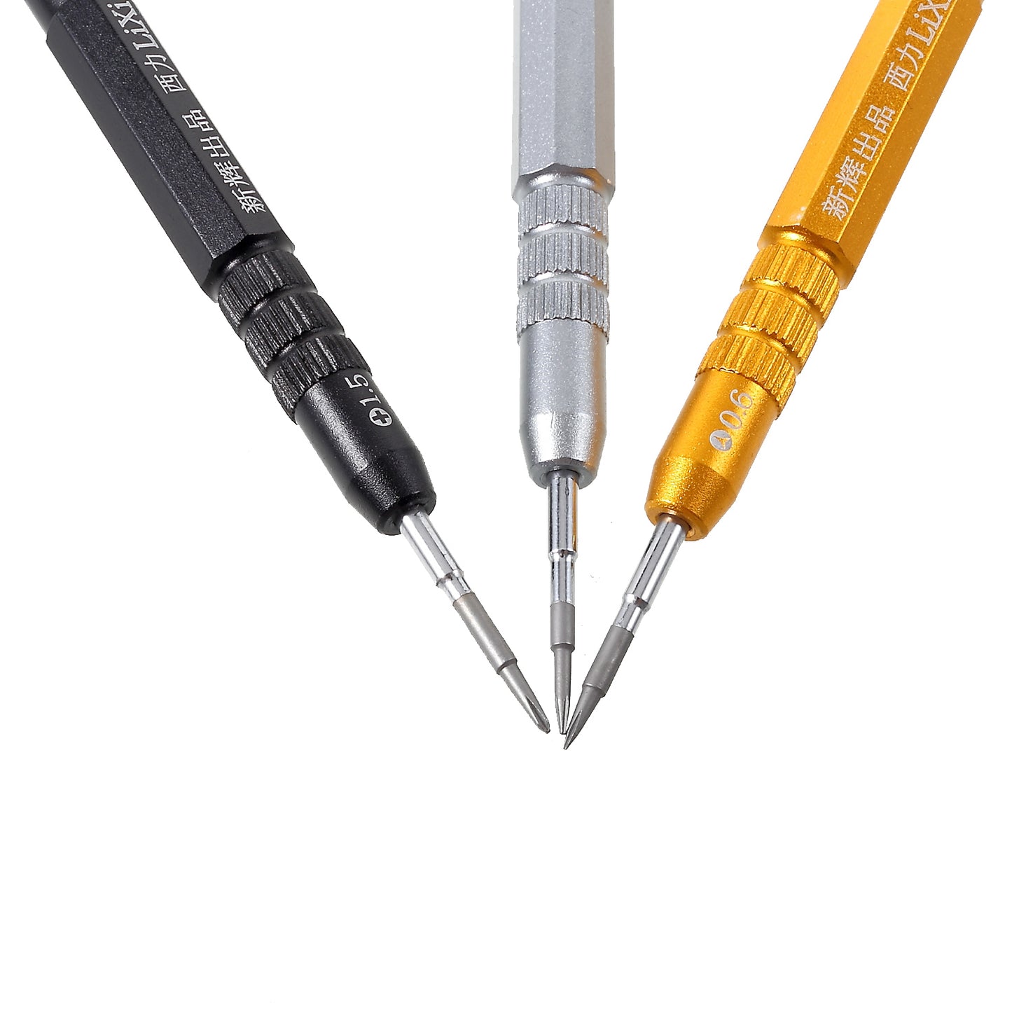 3Pcs/Set Precision Magnetic Screwdriver Set Repair Tools Kit (Tri-wing 0.6, Star 0.8, Phillips 1.5)