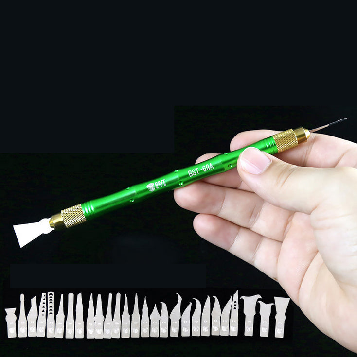 Uniqkart 69A 28 in 1 Mobile Phone CPU Repair Knife Wood Carving Tools with 27pcs Blades