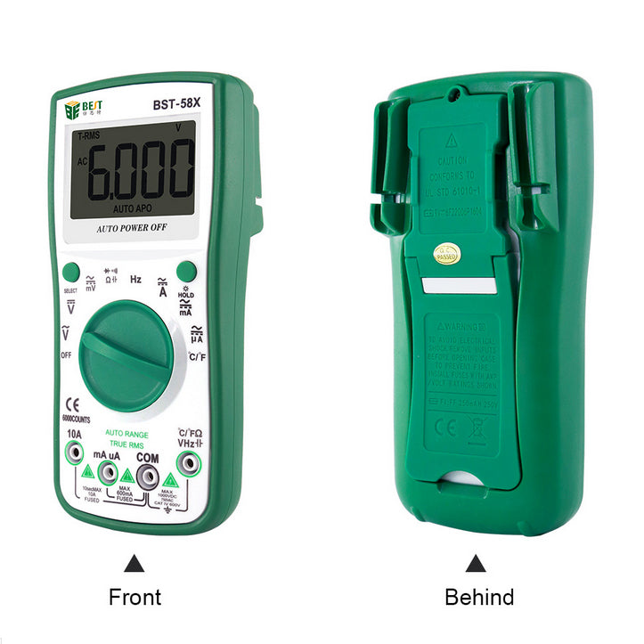 Uniqkart BST-58X Automatic Digital Multimeter Intelligent 6000 Counts AC/DC Voltage Current Test Tool