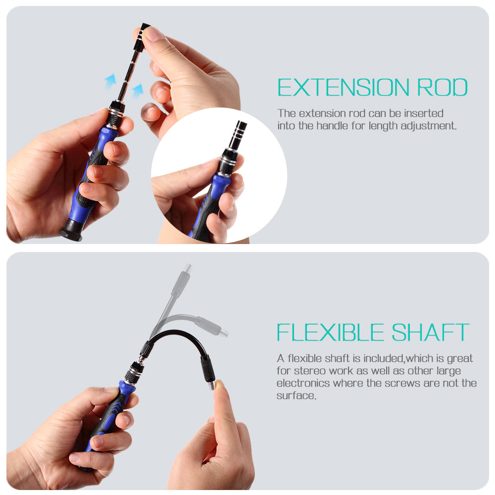 76 in 1 Precision Screwdriver Set with Magnetic Driver Kit for Cellphone, Laptops