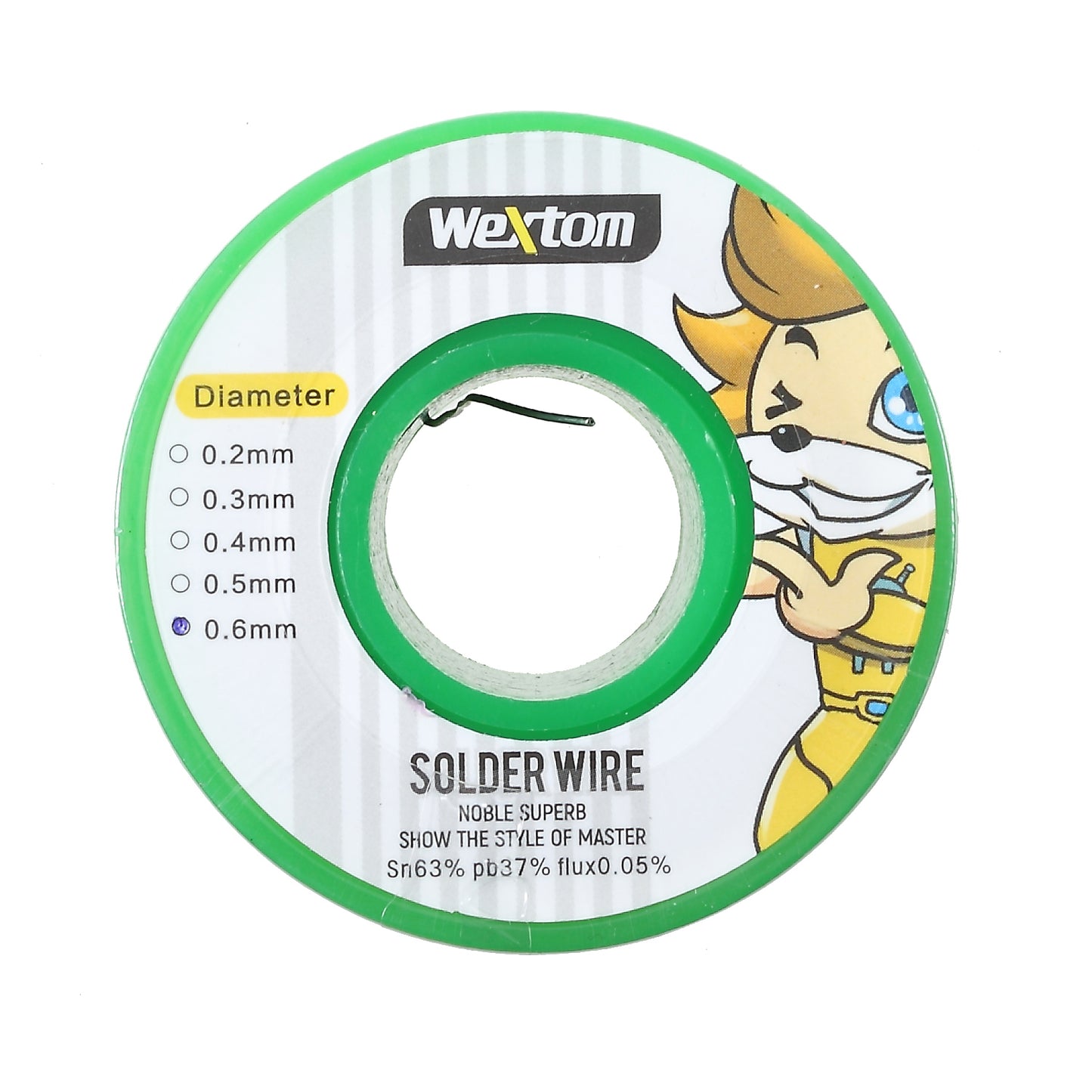 WEXTOM 0.6mm Flux Soldering Tin Lead Solder Wire