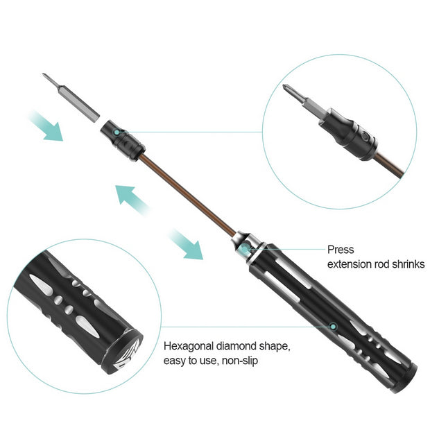 BST-8931 25-in-1 Extension Rod Handle Screwdriver Repair Tools Set