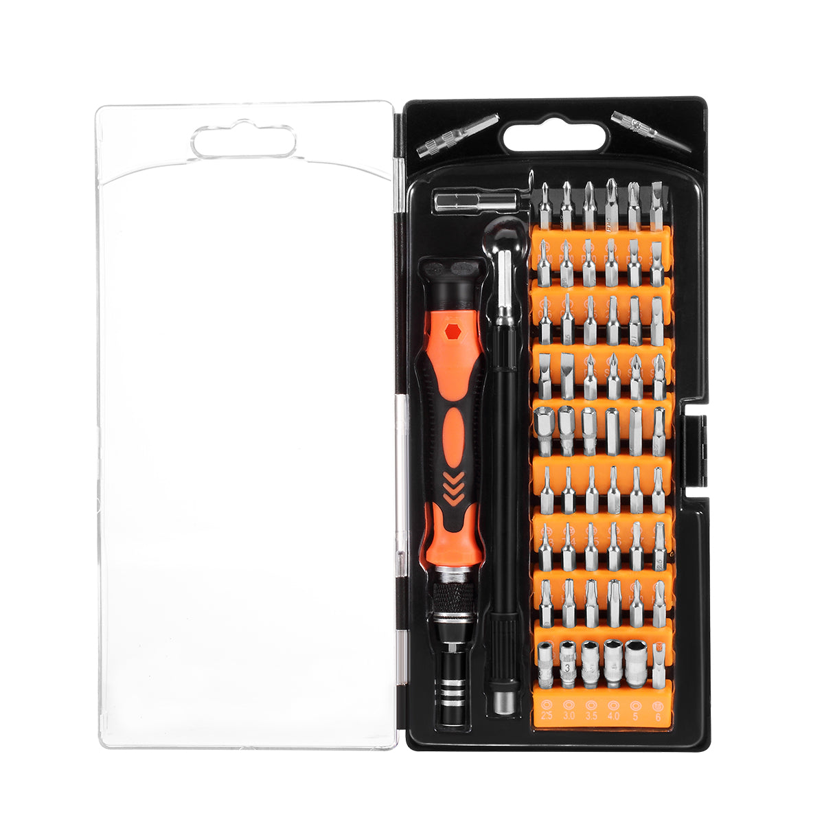 61-in-1 Precision Screwdriver Repair Tool Set for Phone Tablet etc - Orange