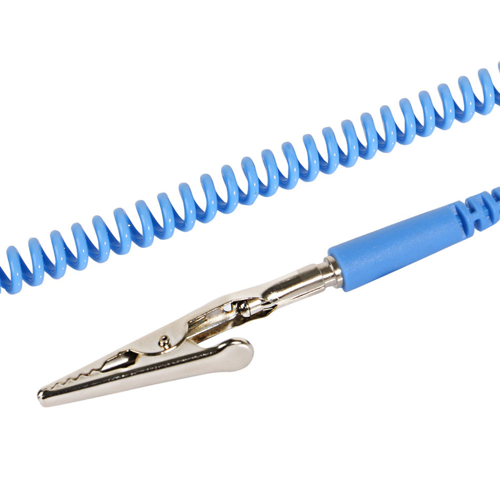 BST Anti Static ESD Wrist Strap Grounding Adjustable Elastic Bracelet - Blue