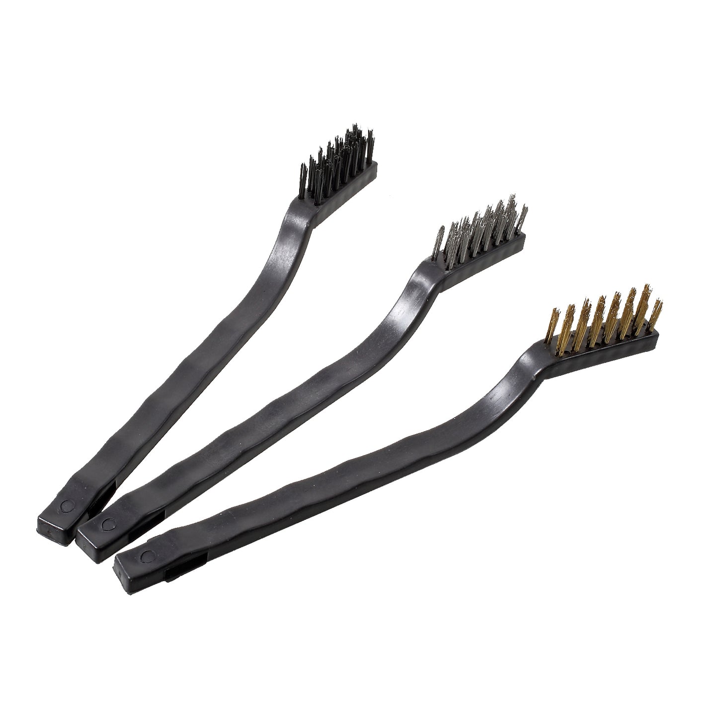 3-Pieces Wire Brush Set for Cleaning Welding Slag Rust and Outdoor Grills