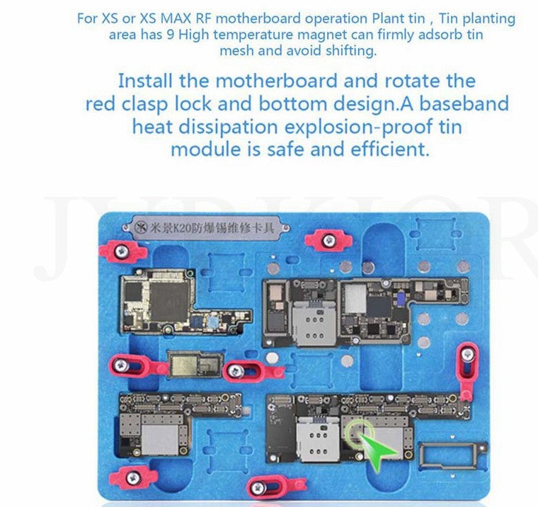 MIJING K20 Explosion-proof Tin Motherboard Repair Fixture for iPhone X/XS/XS Max