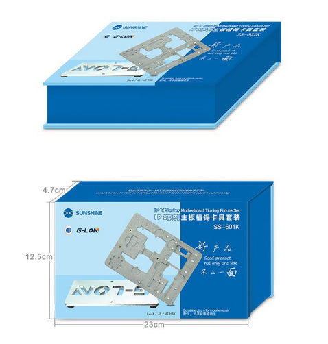 G-LON SS-601K Double-Sided Motherboard Tinning Fixture Repair Tool Set for iPhone XS Max / XS / X