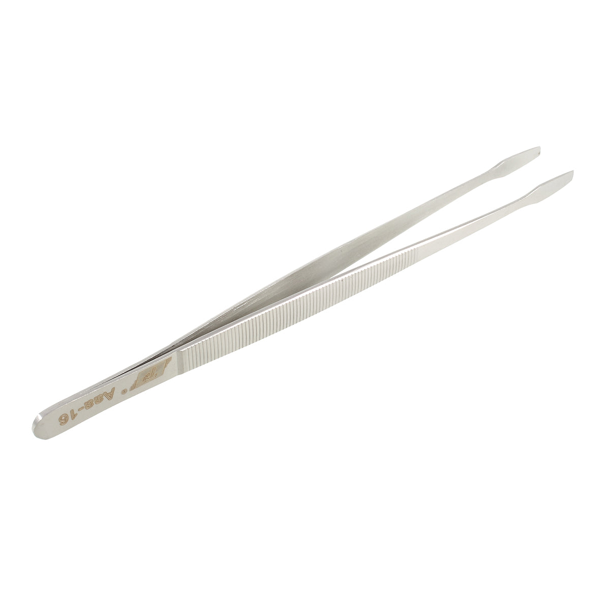 Aaa-16 High Precision Stainless Steel Flat Tweezers Repair Tool - Silver