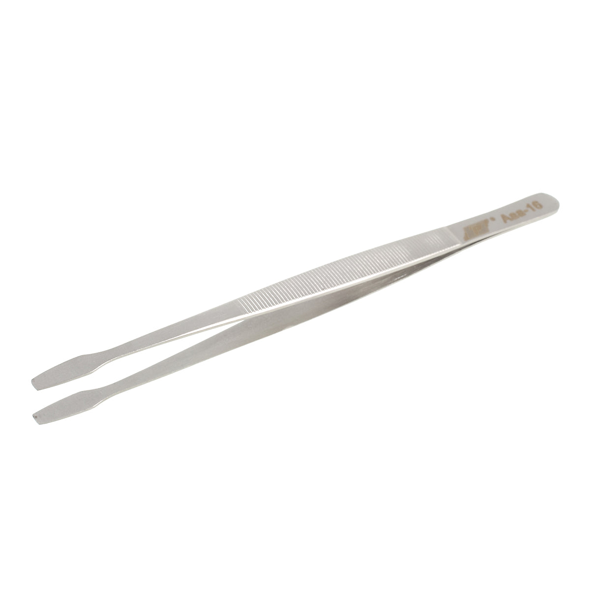 Aaa-16 High Precision Stainless Steel Flat Tweezers Repair Tool - Silver