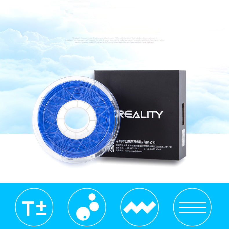 1.75mm ABS 3D Printer Filament, Length: 3.2M - Blue